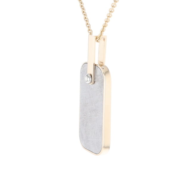Meteorite Reversible Dog Tag Pendant