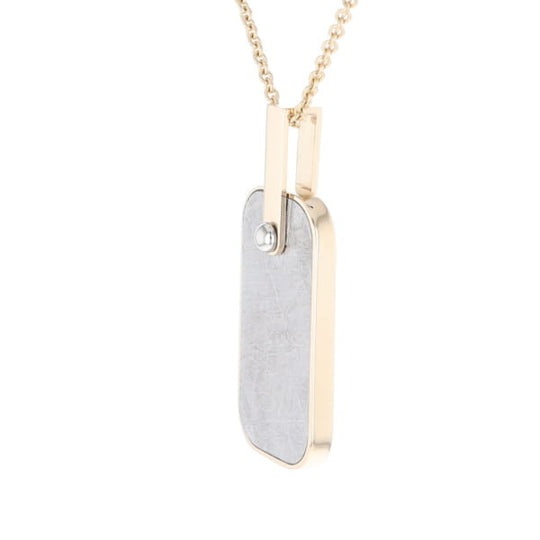 Meteorite Reversible Dog Tag Pendant