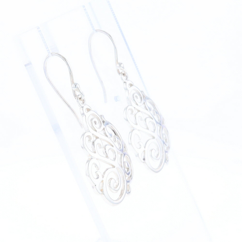 Drop Dangle Swirl Fishhook Earrings