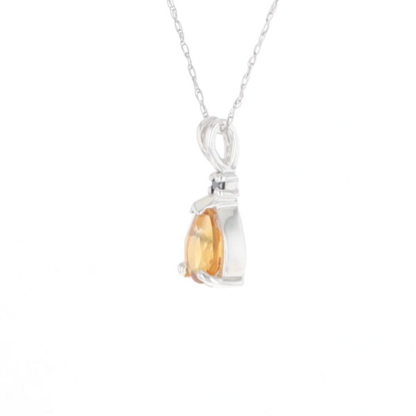 Citrine Pear Pendant