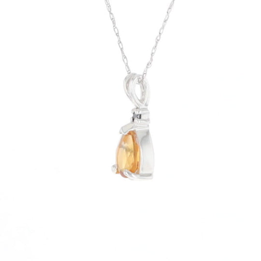 Citrine Pear Pendant