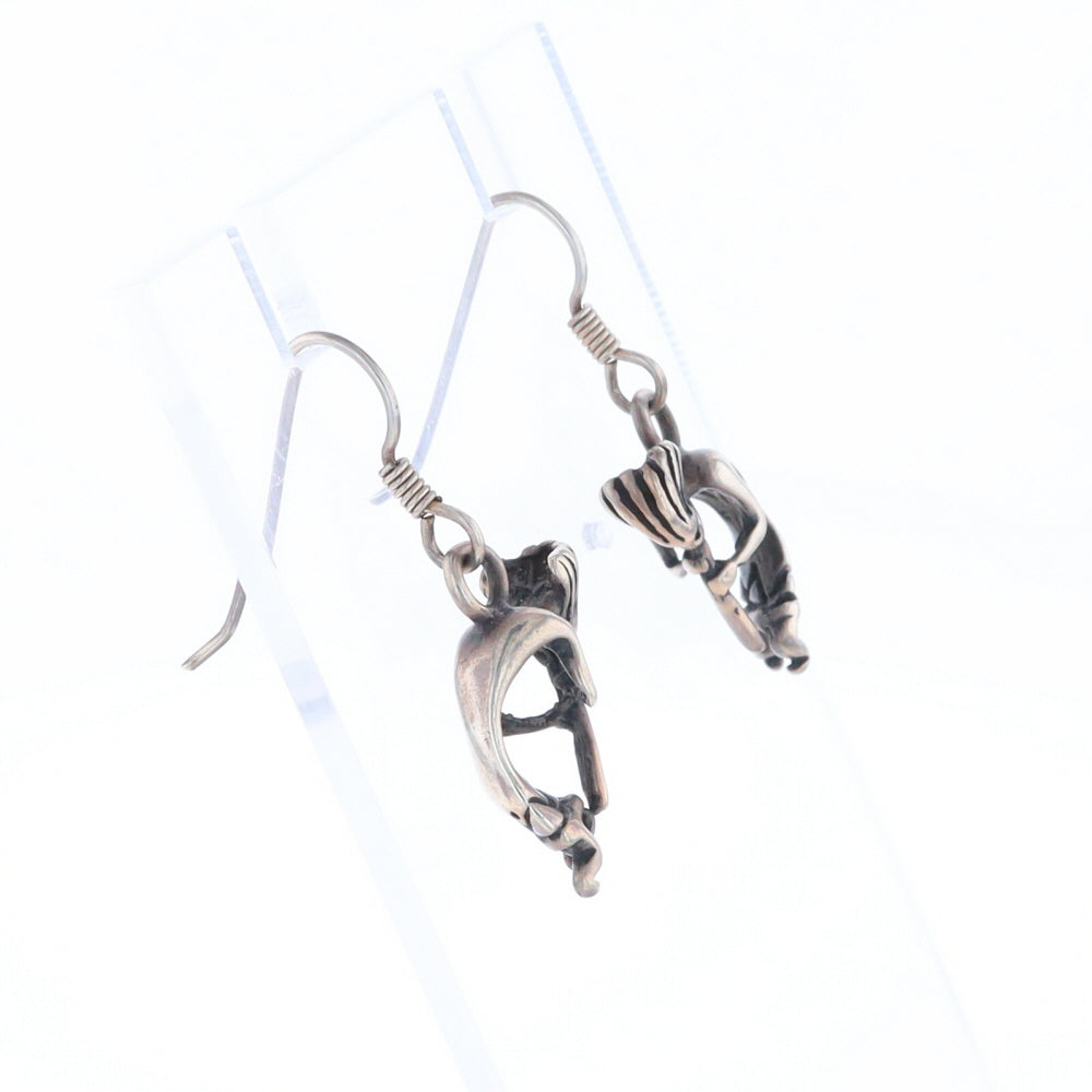 Silver Kokopelli Dangle Earrings