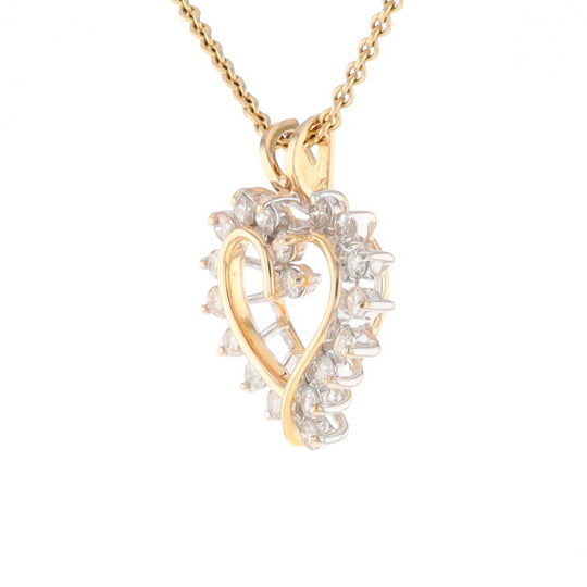 Open Heart Diamond Pendant