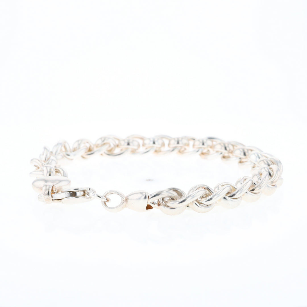 Sterling Silver Round Link Bracelet