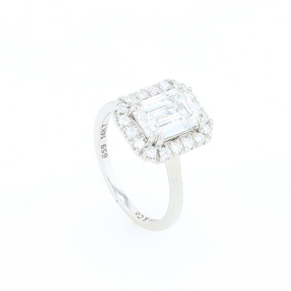 Emerald Cut Diamond Engagement Ring