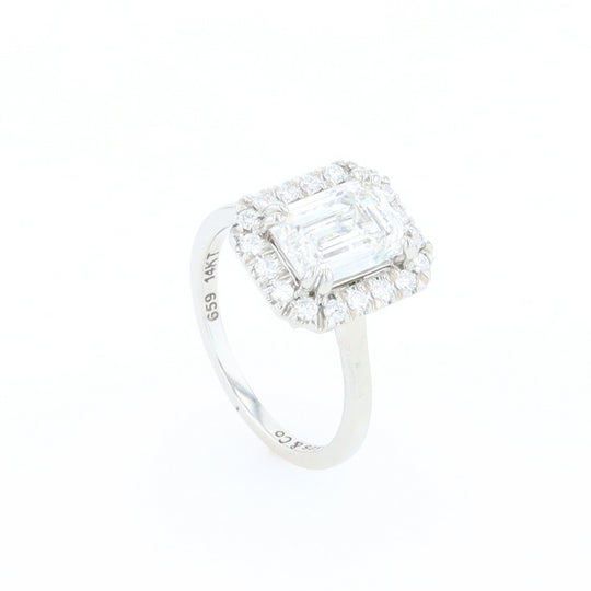 Emerald Cut Diamond Engagement Ring