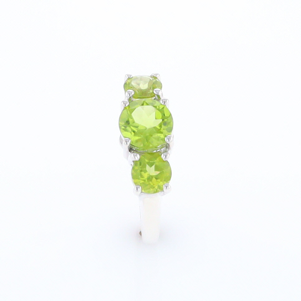 Three Peridot Ring