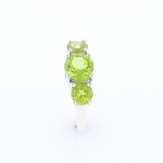 Three Peridot Ring