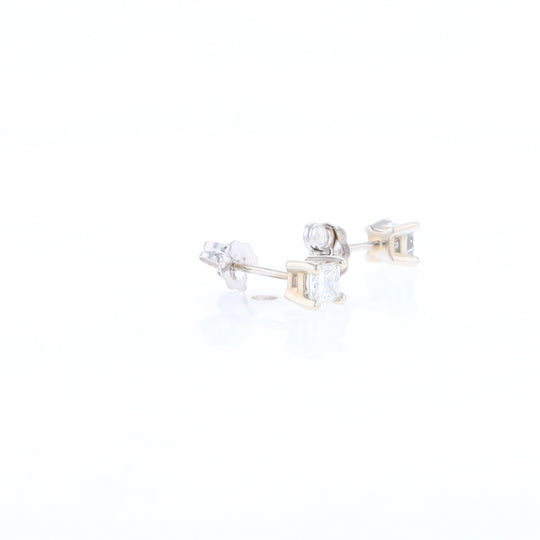 0.43ctw Princess Cut Diamond Stud Earrings