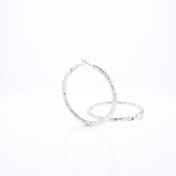 Diamond Cut Hoops