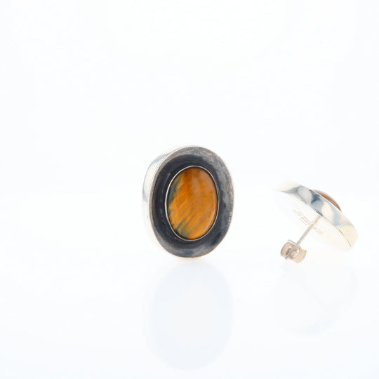 Native Brown Tigers Eye Earrings