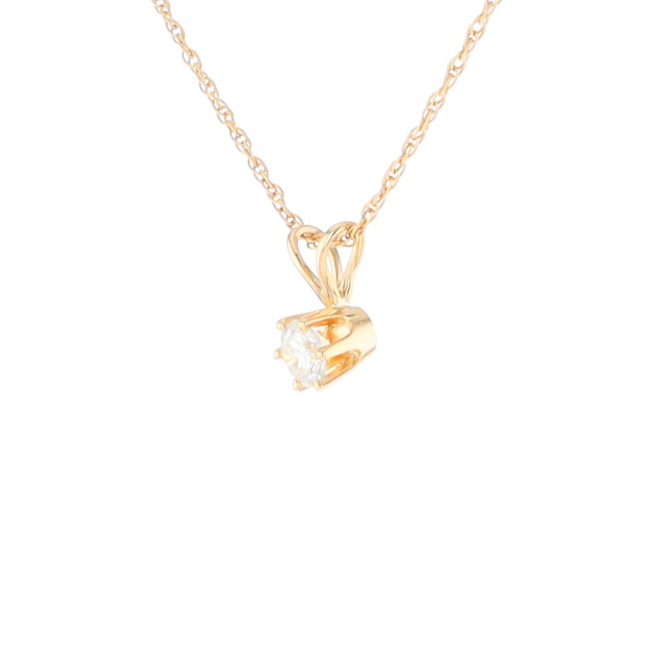 Solitaire Diamond Pendant