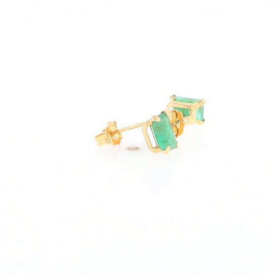 Emerald Stud Earrings