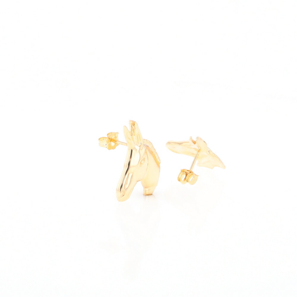 Gold Donkey Earrings