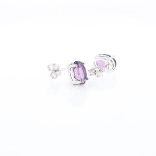 Amethyst Stud Earrings