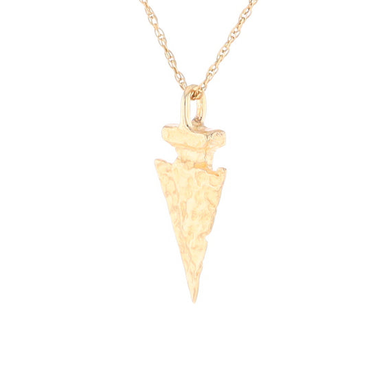 Gold Arrowhead Pendant