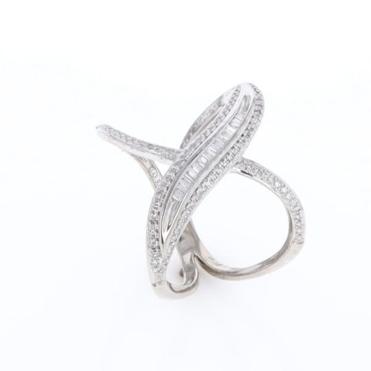 Dramatic Bypass Diamond Ring