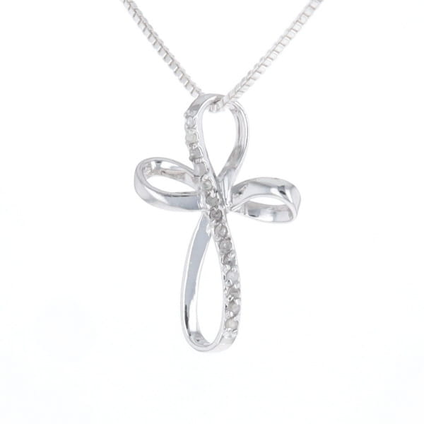Open Loop Cross Necklace