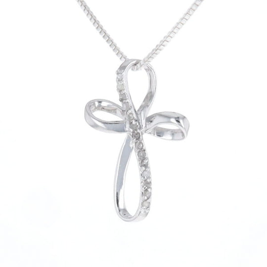 Open Loop Cross Necklace