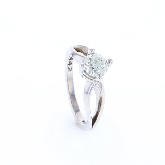 0.96ctw Solitaire Engagement Ring White Gold