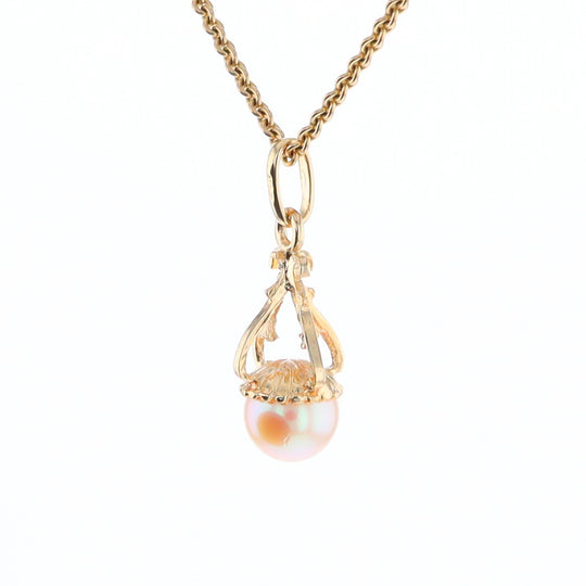 Swirl Chandelier Pearl Pendant