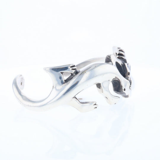 Sterling Silver Lizard Cuff Bracelet