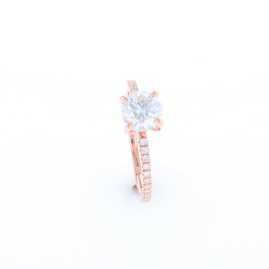 Rose Gold Lab Grown Diamond Engagement Ring