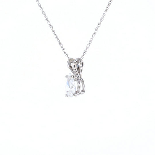 Pear Diamond Solitaire Pendant