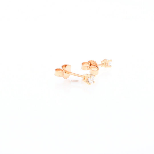 0.15ctw Princess Cut Diamond Stud Earrings