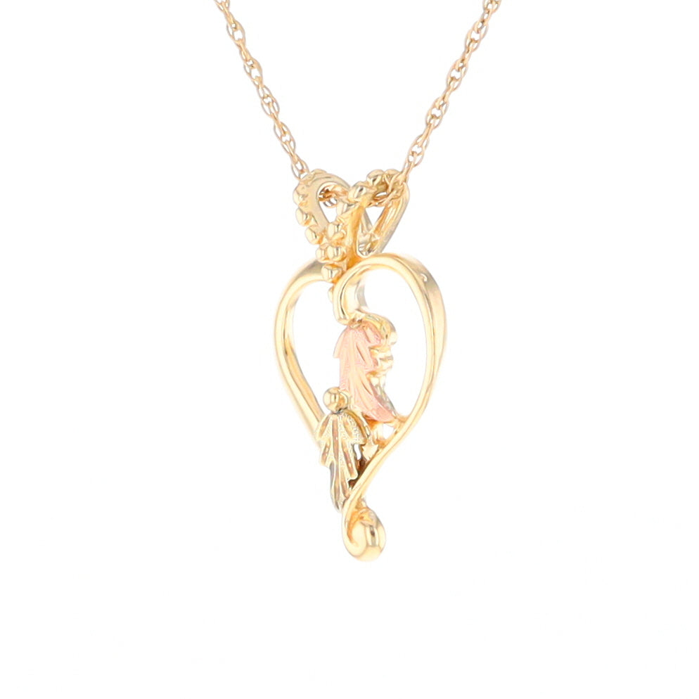Black Hills Gold Open Heart Necklace