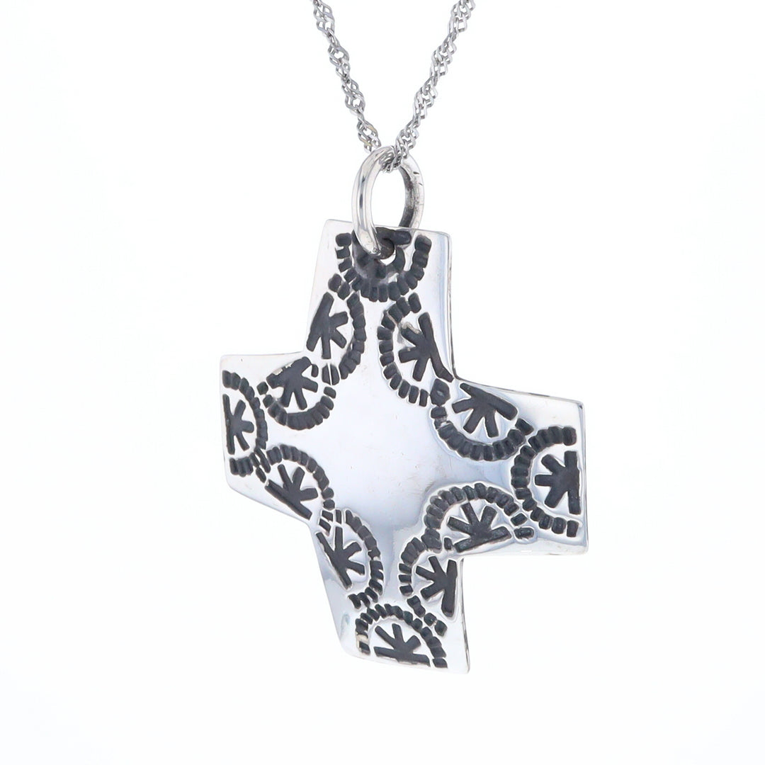 Stamped Cross Pendant