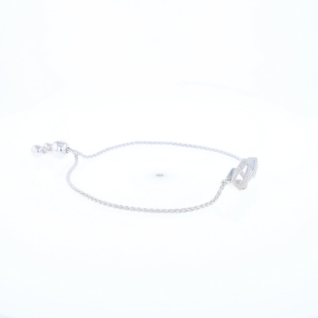 Bypass Diamond Bolo Bracelet