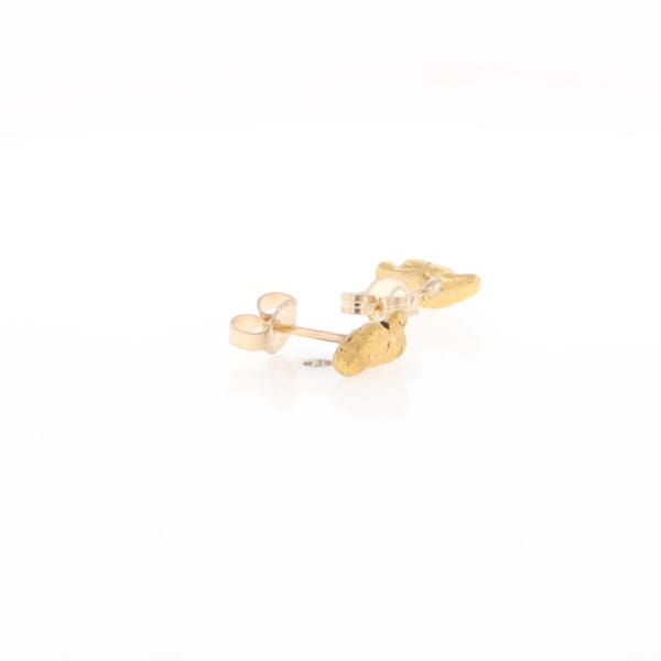 Natural Gold Nugget Stud Earrings