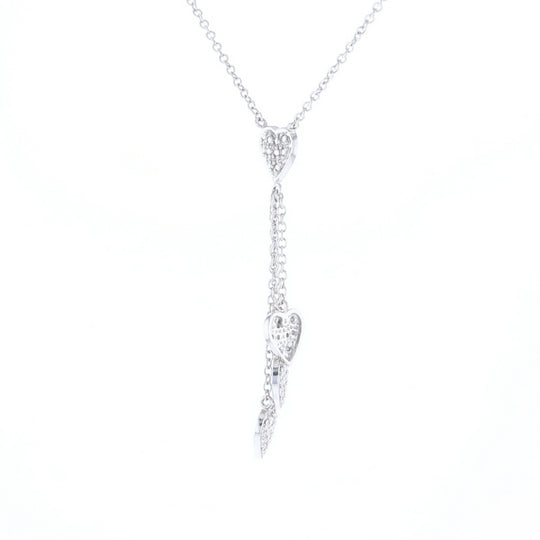 14K Triple Heart Necklace