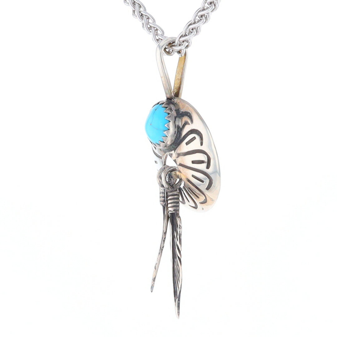 Turquoise Dream Catcher Pendant