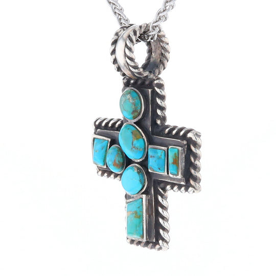 Turquoise Cross Pendant