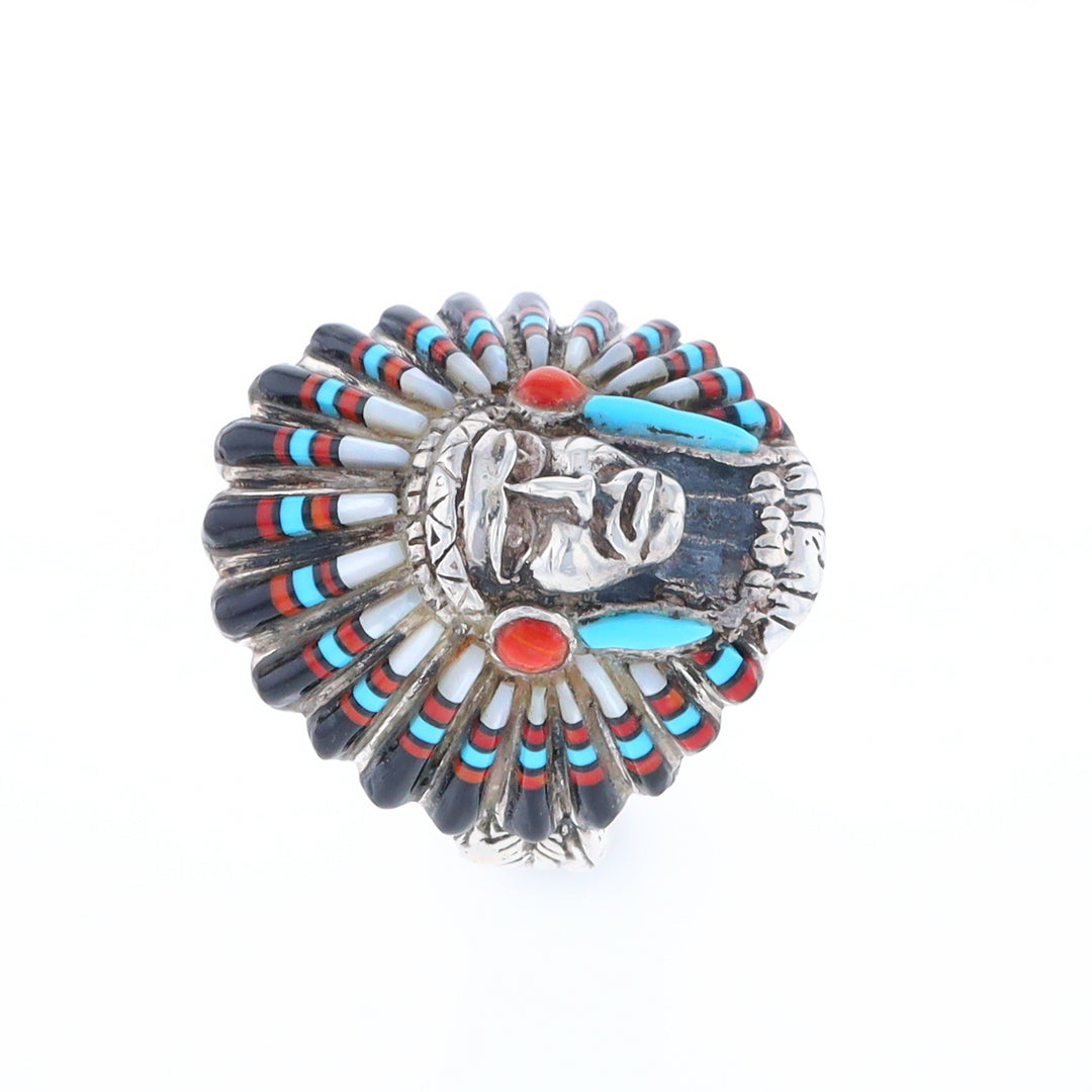 Native American Head Dress Ring