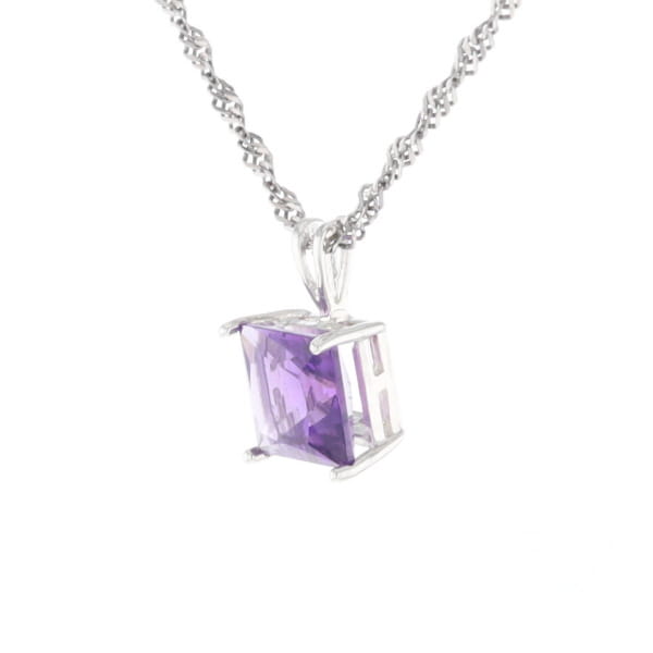 Amethyst Solitaire Pendant