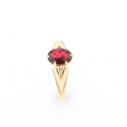 Oval Solitaire Tourmaline Ring