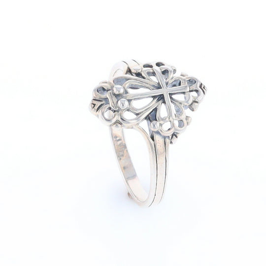 Openwork Cross Ring