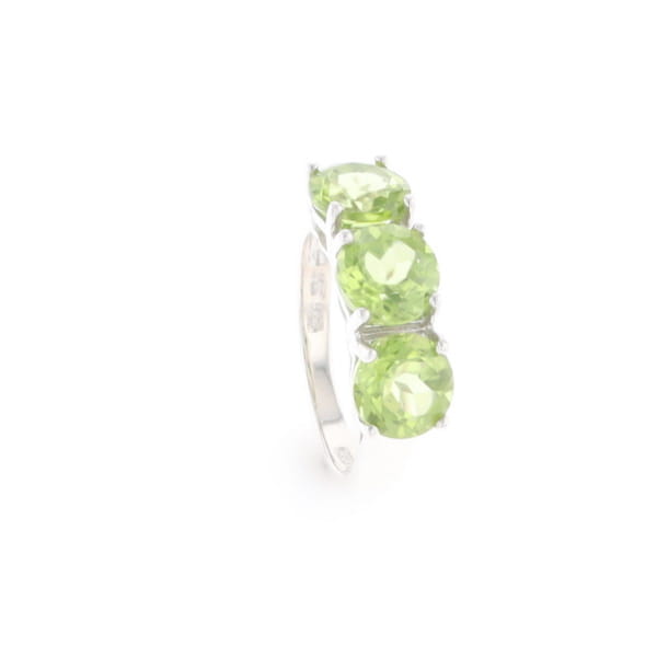 Triple Peridot Ring