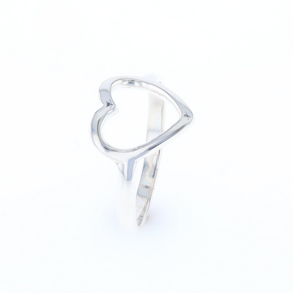 Sterling Silver Open Heart Ring