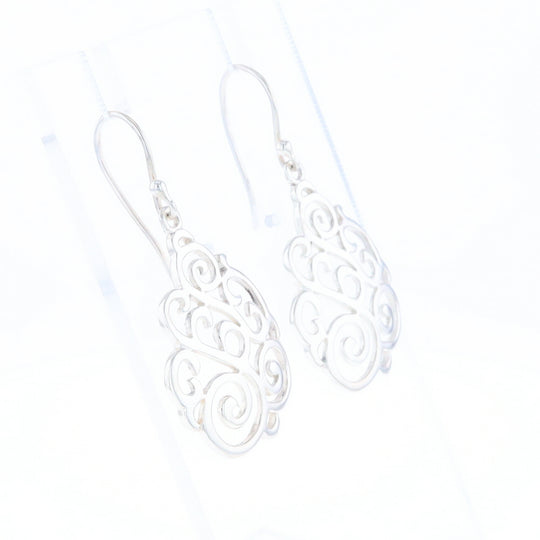 Drop Dangle Swirl Fishhook Earrings