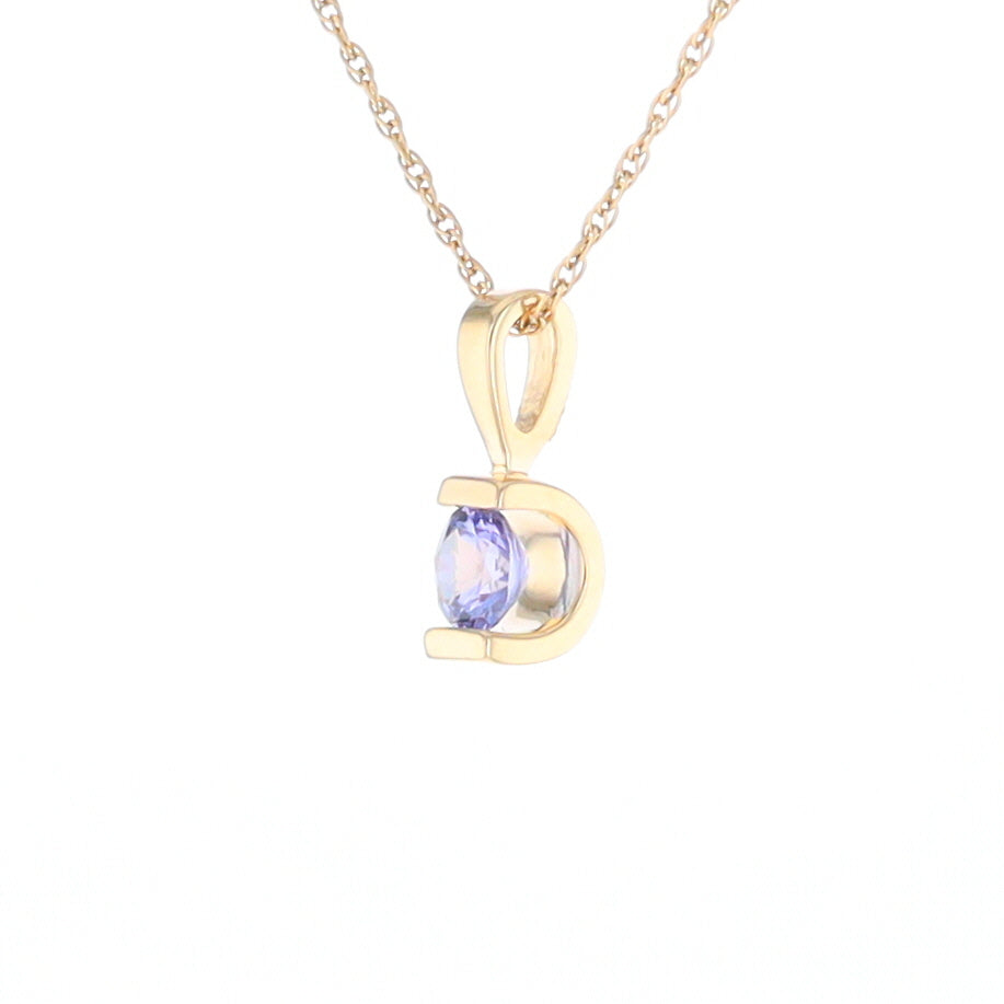 Solitaire Tanzanite Pendant