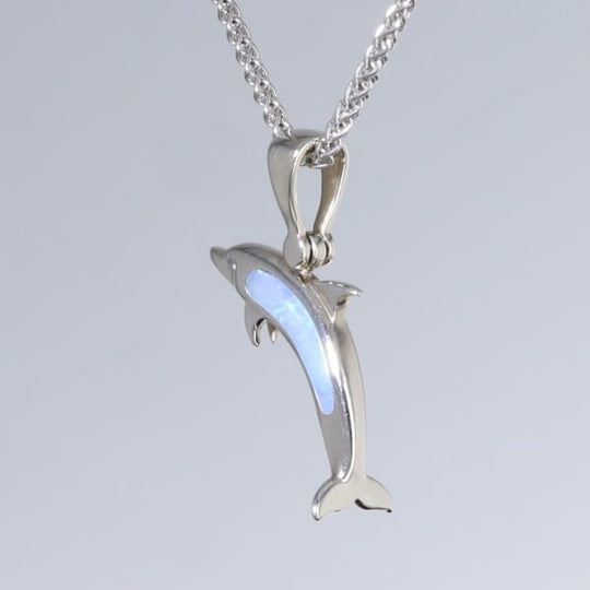 Opal Pendant Inlaid Sea Life Dolphin