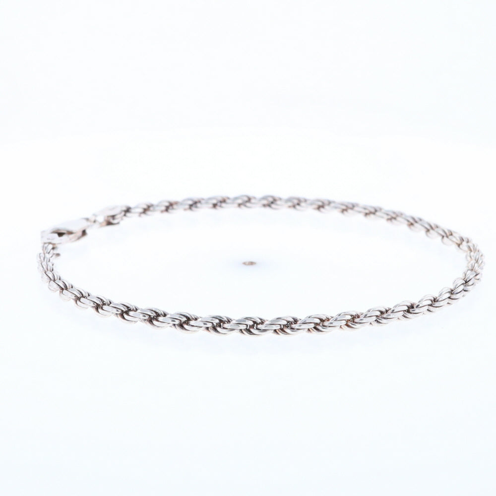 Silver Rope Bracelet