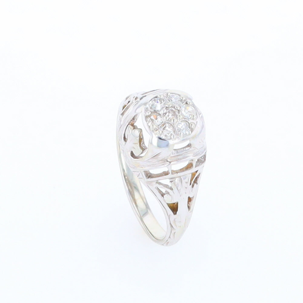 Vintage Cluster Diamond Ring