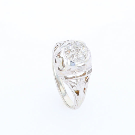 Vintage Cluster Diamond Ring