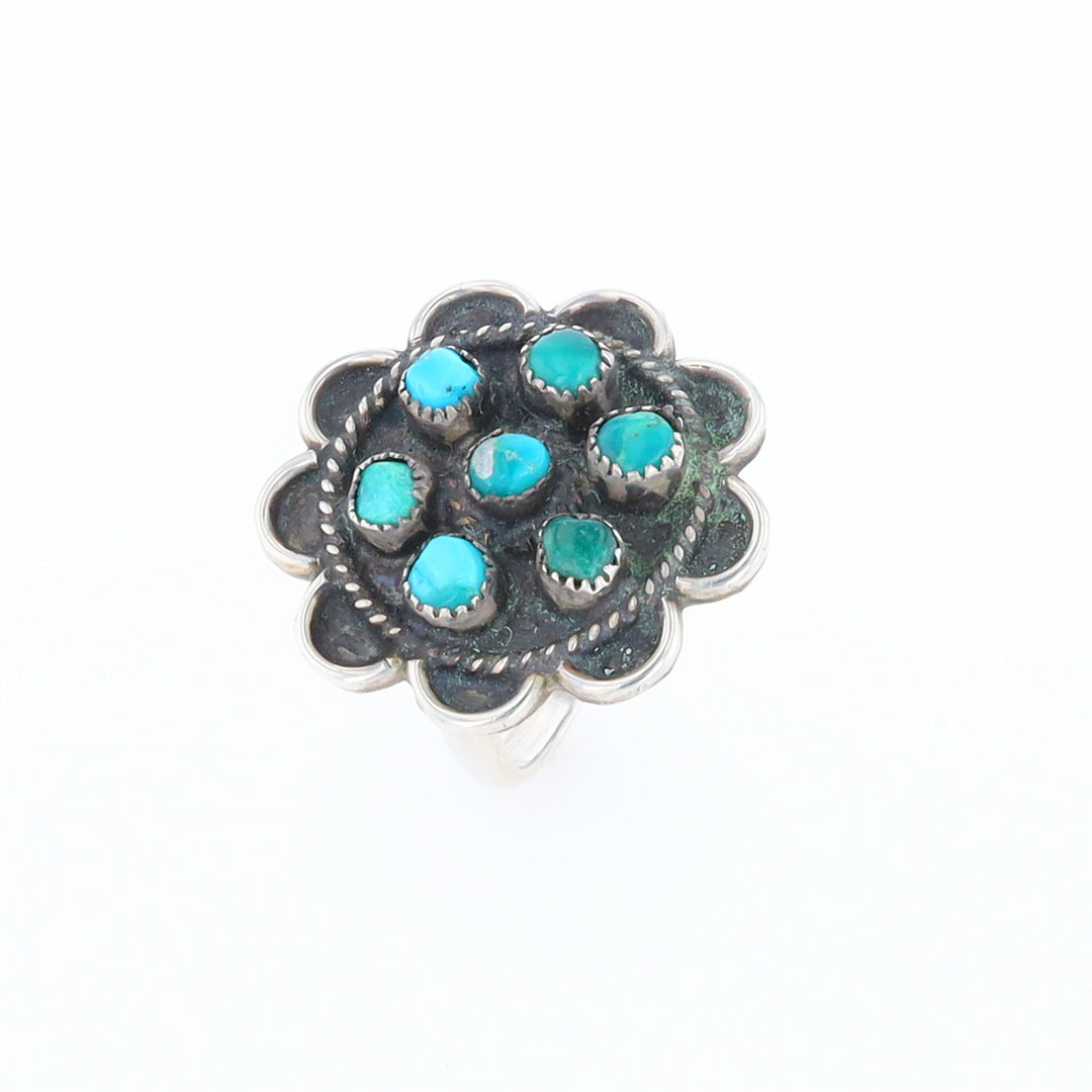 Turquoise Flower Ring