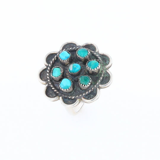 Turquoise Flower Ring